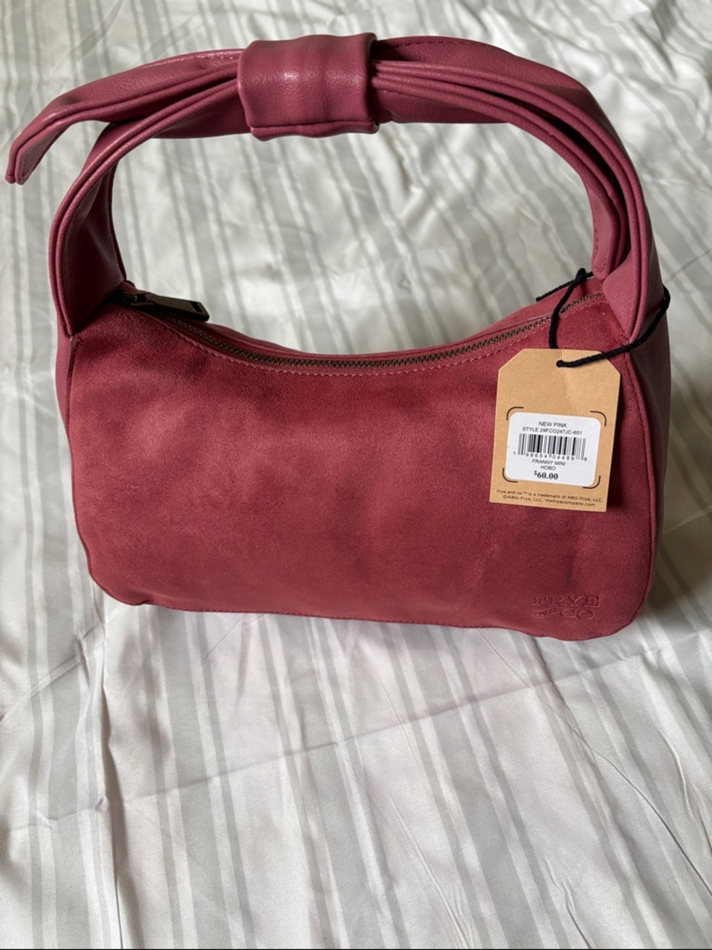 Frye and Co. Pink Hobo Franny Bag — NWT